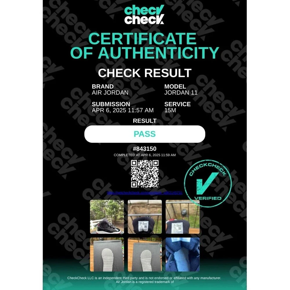 Air Jordan 11 Retro TD ‘Bred’ Baby Toddler 378040-061 - SZ 5C ‘VNDS’ - Picture 11 of 11